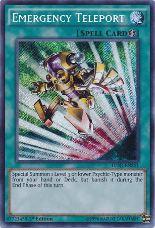 Emergency Teleport - LC5D-EN251 - Secret Rare - 1st Edition available at 401 Games Canada