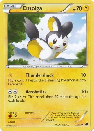 Emolga - 32/98 - Common available at 401 Games Canada