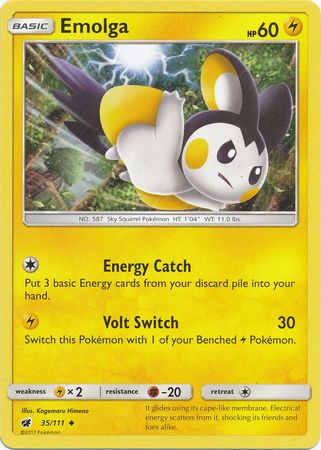 Emolga - 35/111 - Uncommon available at 401 Games Canada