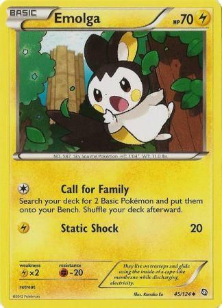 Emolga - 45/124 - Uncommon available at 401 Games Canada