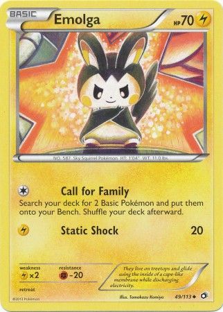 Emolga - 49/113 - Uncommon available at 401 Games Canada