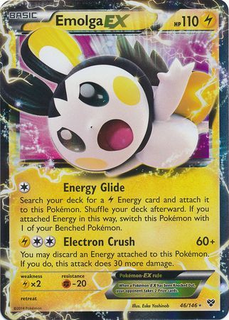 Emolga EX - 46/146 - Ultra Rare available at 401 Games Canada