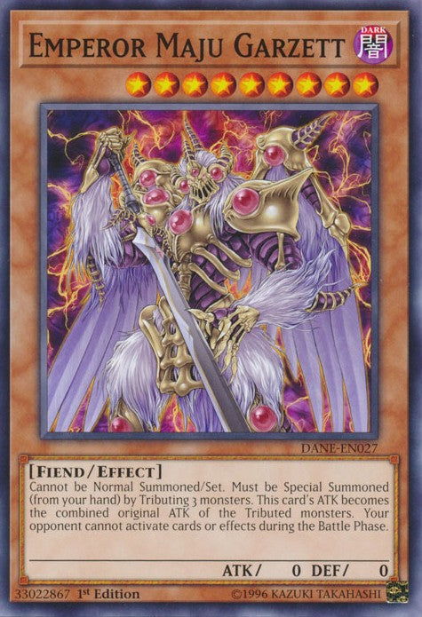 Emperor Maju Garzett - DANE-EN027 - Common - 1st Edition available at 401 Games Canada