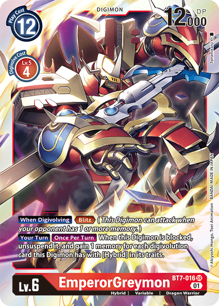 401 Games Canada - EmperorGreymon - BT7-016
