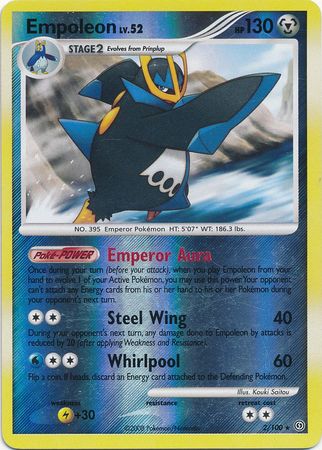 Empoleon - 2/100 - Holo Rare - Reverse Holo available at 401 Games Canada