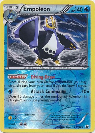 Empoleon - 29/108 - Holo Rare - Reverse Holo available at 401 Games Canada