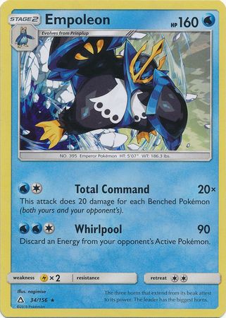 Empoleon - 34/156 - Shattered Holo Rare - Theme Deck Exclusive available at 401 Games Canada