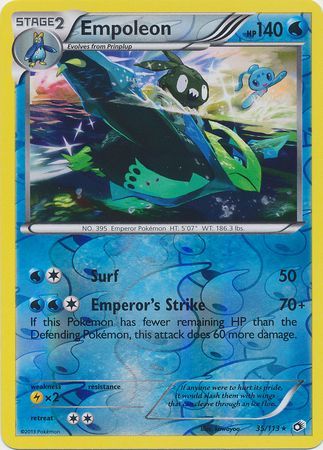 Empoleon - 35/113 - Rare - Reverse Holo available at 401 Games Canada