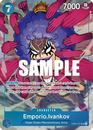 Emporio.Ivankov (Alternate Art) - OP02-051 - Super Rare available at 401 Games Canada