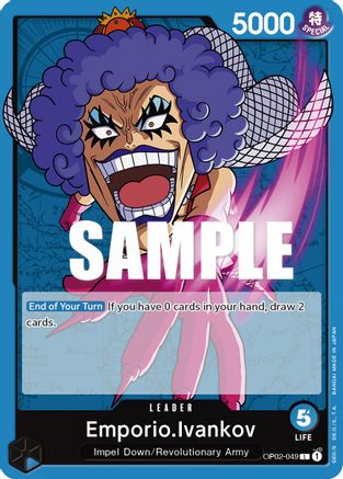 Emporio.Ivankov - OP02-049 - Leader available at 401 Games Canada