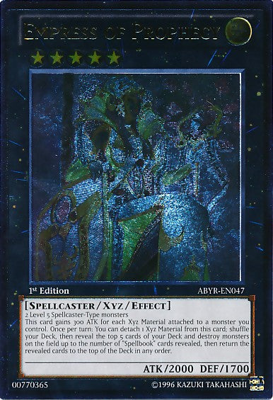 Empress of Prophecy - ABYR-EN047 - Ultimate Rare - 1st Edition available at 401 Games Canada