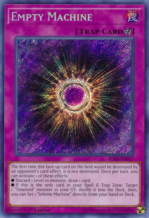 Empty Machine - BLRR-EN027 - Secret Rare - 1st Edition available at 401 Games Canada