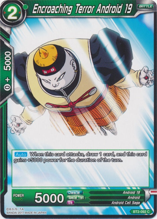 Encroaching Terror Android 19 - BT2-092 - Common available at 401 Games Canada