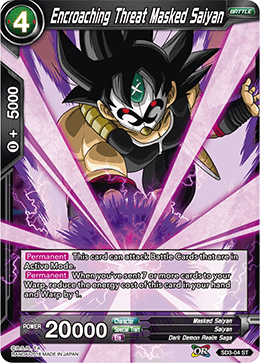 Encroaching Threat Masked Saiyan - SD3-04 - Starter Rare available at 401 Games Canada