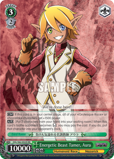 Energetic Beast Tamer, Aura - OVL/S62-E029 - Double Rare available at 401 Games Canada