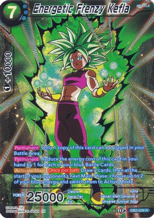 Energetic Frenzy Kefla - DB2-039 - Promo (Collector's Selection Vol. 2) available at 401 Games Canada