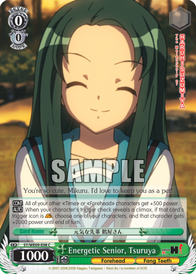 Energetic Senior, Tsuruya - SY-WE09-E08 - Common (Foil) available at 401 Games Canada