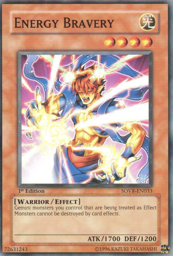 Energy Bravery - SOVR-EN033 - Common - 1st Edition available at 401 Games Canada