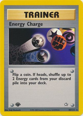 Energy Charge - 85/111 - Rare - 1st Edition available at 401 Games Canada