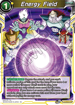 Energy Field - BT11-118 - Common (Reprint) available at 401 Games Canada