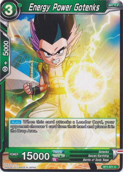 Energy Power Gotenks - BT1-071 - Common available at 401 Games Canada