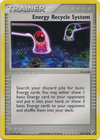 Energy Recycle System - 81/115 - Uncommon - Reverse Holo available at 401 Games Canada