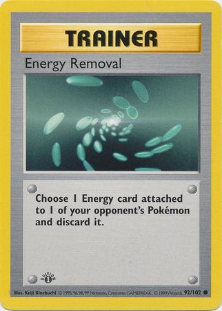 Energy Removal - 92/102 - Common - 1st Edition available at 401 Games Canada