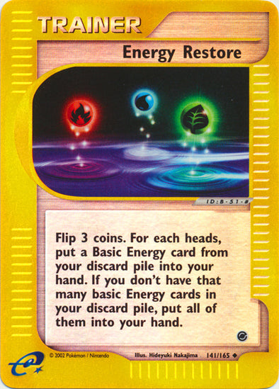 Energy Restore - 141/165 - Uncommon - Reverse Holo available at 401 Games Canada