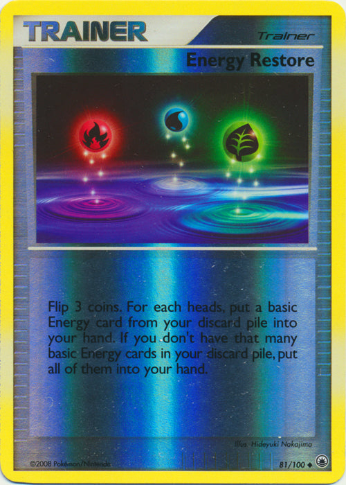 Energy Restore - 81/100 - Uncommon - Reverse Holo available at 401 Games Canada