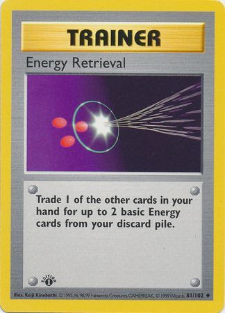 Energy Retrieval - 81/102 - Uncommon - 1st Edition available at 401 Games Canada