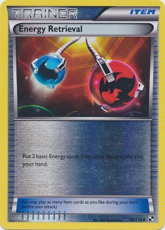 Energy Retrieval - 92/114 - Uncommon - Reverse Holo available at 401 Games Canada