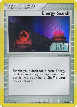 Energy Search - 86/100 - Common - Reverse Holo available at 401 Games Canada