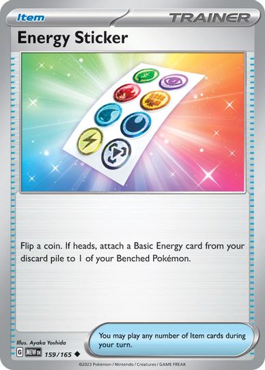 Energy Sticker - 159/165 - Uncommon available at 401 Games Canada