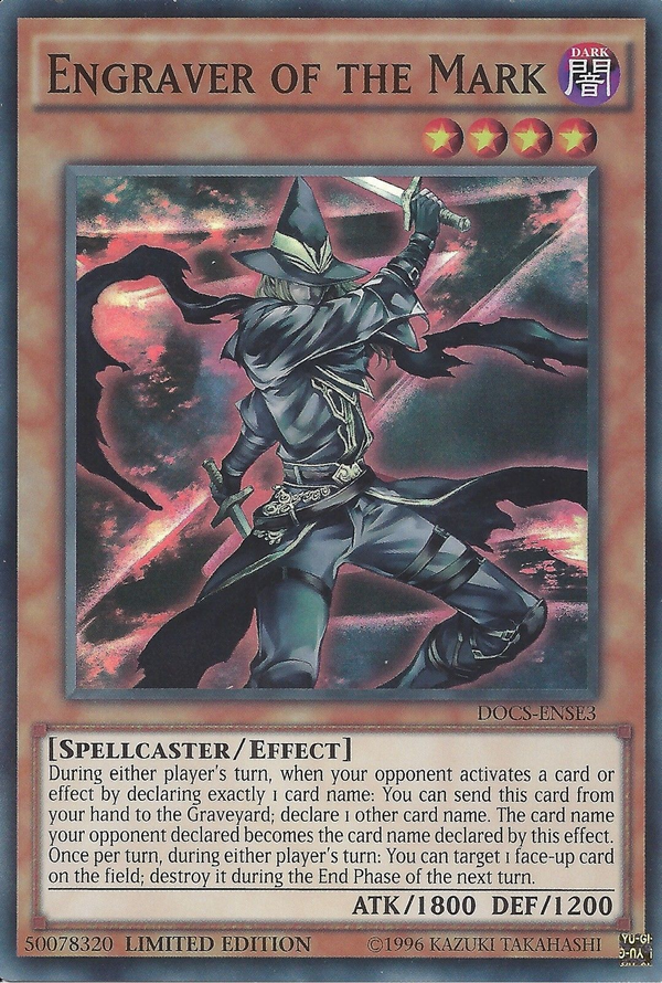 Engraver of the Mark - DOCS-ENSE3 - Super Rare - Limited Edition available at 401 Games Canada