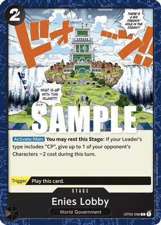 Enies Lobby - OP03-098 - Common available at 401 Games Canada