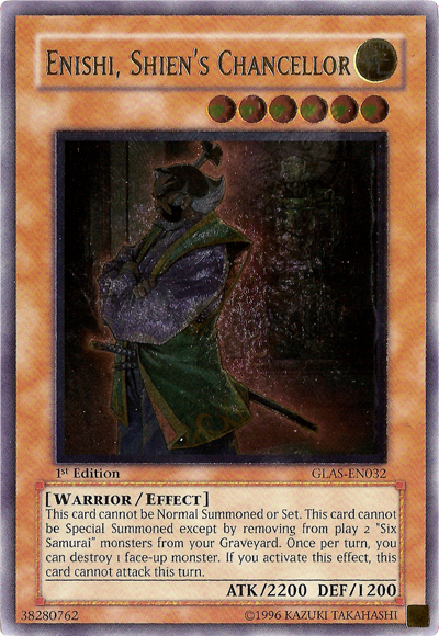 Enishi, Shien's Chancellor - GLAS-EN032 - Ultimate Rare - 1st Edition available at 401 Games Canada