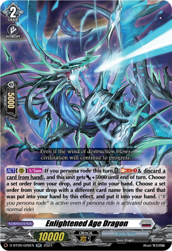 Enlightened Age Dragon - D-BT09/026 - Double Rare available at 401 Games Canada