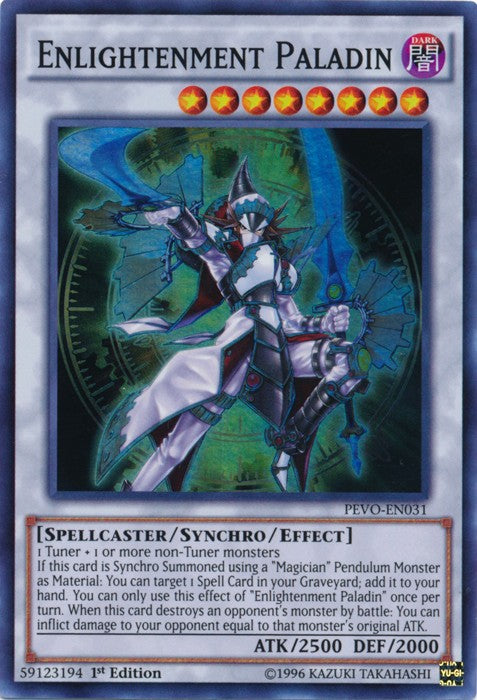 Enlightenment Paladin - PEVO-EN031 - Super Rare - 1st Edition available at 401 Games Canada