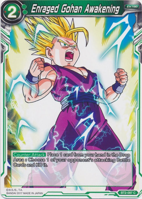 Enraged Gohan Awakening - BT2-097 - Common available at 401 Games Canada