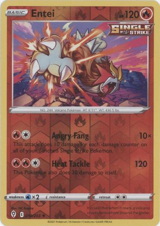 Entei - 019/203 - Holo Rare - Reverse Holo available at 401 Games Canada