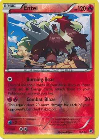 Entei - 14/98 - Rare - Reverse Holo available at 401 Games Canada