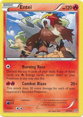 Entei - 14/98 - Rare available at 401 Games Canada