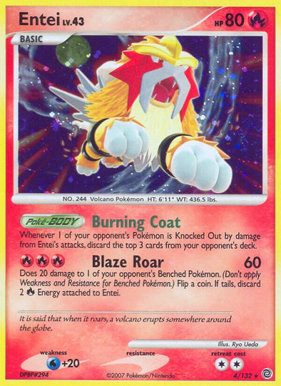 Entei - 4/132 - Holo Rare available at 401 Games Canada