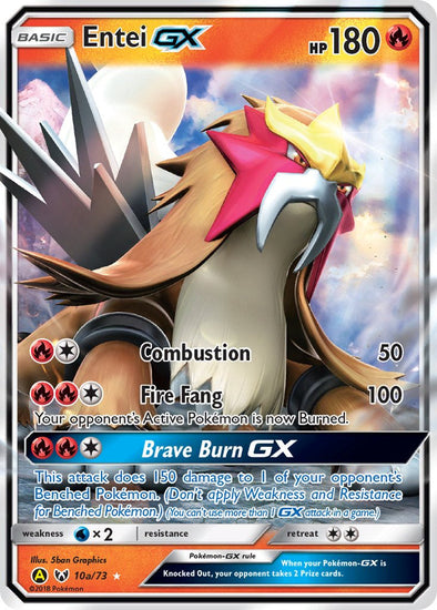 Entei GX - 10a/73 - Alternate Art Promo available at 401 Games Canada