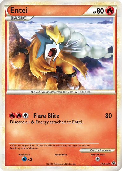 Entei - HGSS20 - Ultra Rare available at 401 Games Canada