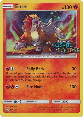 Entei - SM219 - Pre-Release Promo available at 401 Games Canada