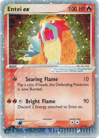 Entei ex - 91/95 - Ultra Rare available at 401 Games Canada