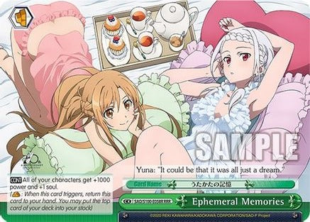 Ephemeral Memories (RRR) - SAO/S100-E058R - Triple Rare available at 401 Games Canada