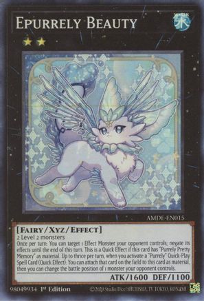 Epurrely Beauty - AMDE-EN015 - Super Rare - 1st Edition available at 401 Games Canada