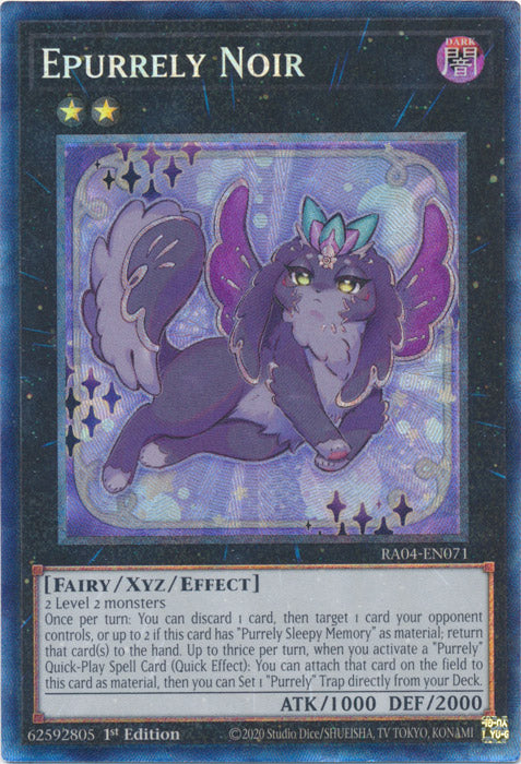Epurrely Noir (PCR) - RA04-EN071 - Prismatic Collector's Rare - 1st Edition